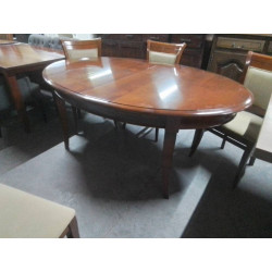 TABLE TEINTE MERISIER OVALE...