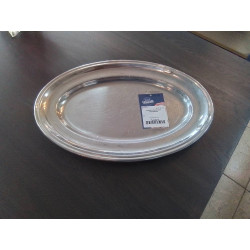 PLATEAU OVALE INOX WISKEMANN