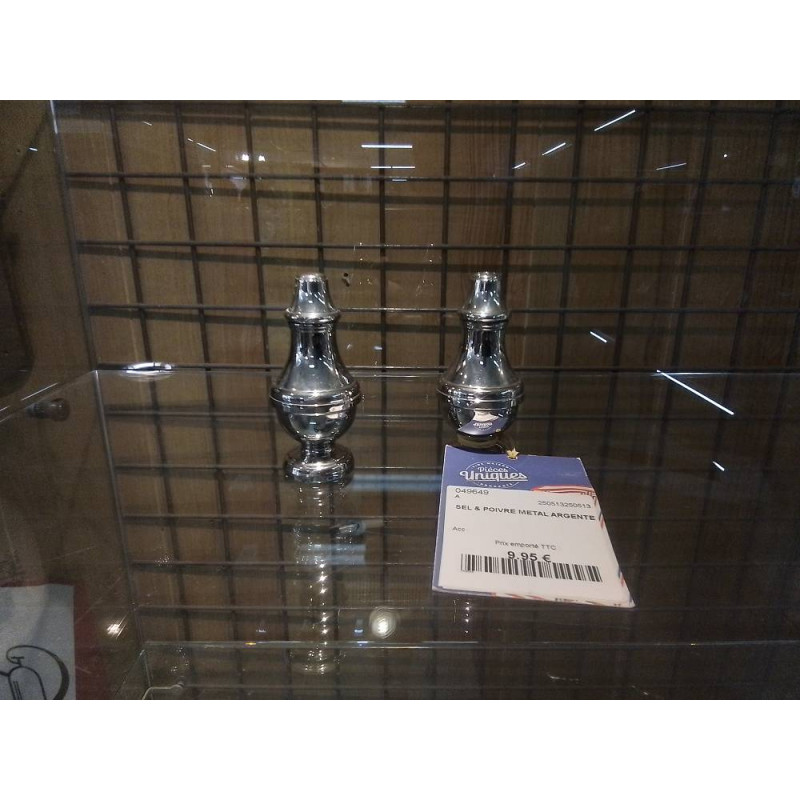 SEL & POIVRE METAL ARGENTE