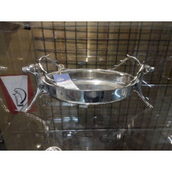 PLAT CREUX METAL ARGENTE...