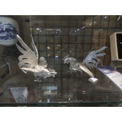 OISEAU EN METAL LA PAIRE