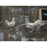 POULE ET COQ EN METAL