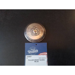 PILULIER ARGENT BLASON BELGE