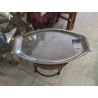 PLATEAU WISKEMAN METAL ARGENTE