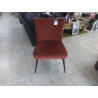 FAUTEUIL TISSU VELOURS BRUN CLAIR MODERNE