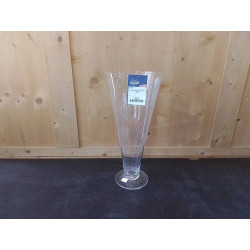 VASE EVASE SUR PIED EN VERRE