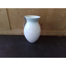 VASE BLANC RELIEF