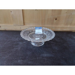 PLAT CREUX SUR PIED EN VERRE