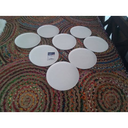 LOT DE 8 ASSIETTES PLATES...