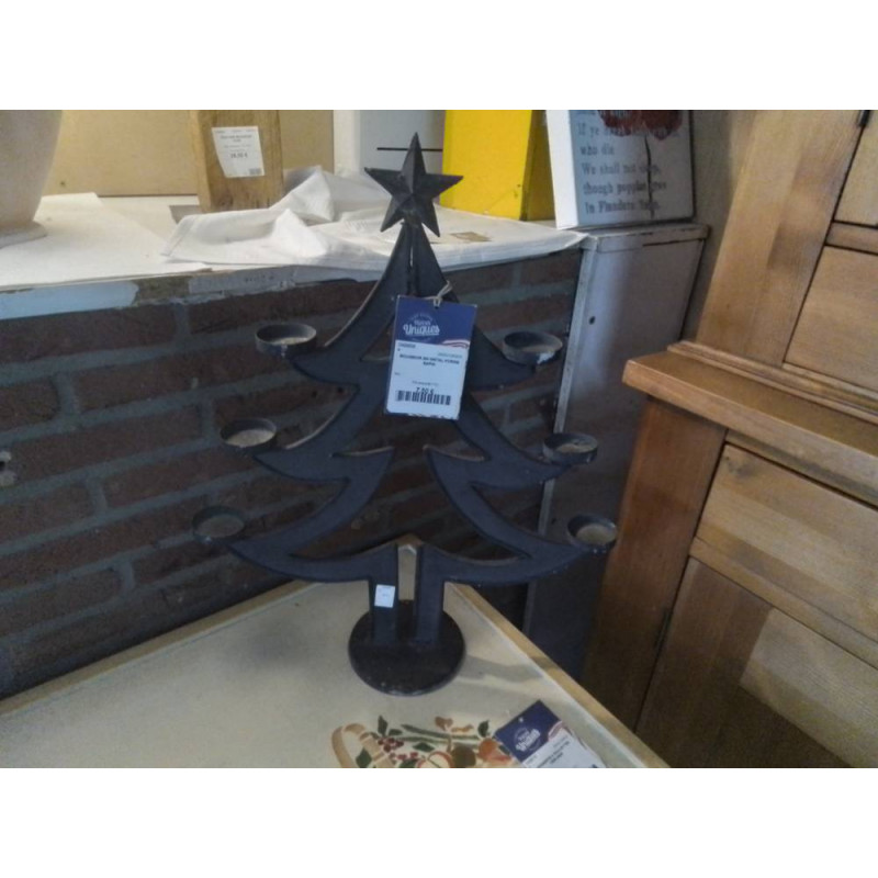 BOUGEOIR EN METAL FORME SAPIN