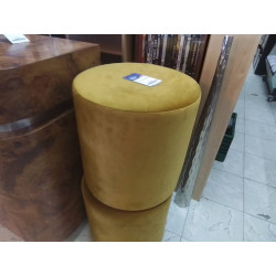 POUF ROND EN MICROFIBRES 