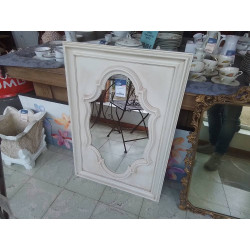 MIROIR CADRE BLANC