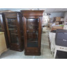 VITRINE COULEUR MERISIER 1 PORTE 1 TIROIR 