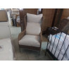 BERGÈRE RN ROTIN TRESSE & TISSU BEIGE 