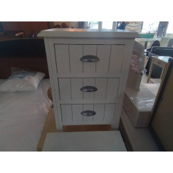 MEUBLE BAS 3 TIROIRS BLANC 