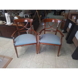 PAIRE DE FAUTEUILS MERISIER...