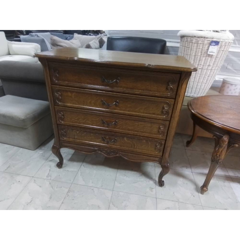 COMMODE 4 TIROIRS PLACAGE CHENE 