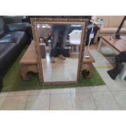 MIROIR BISEAUTE CADRE DORE