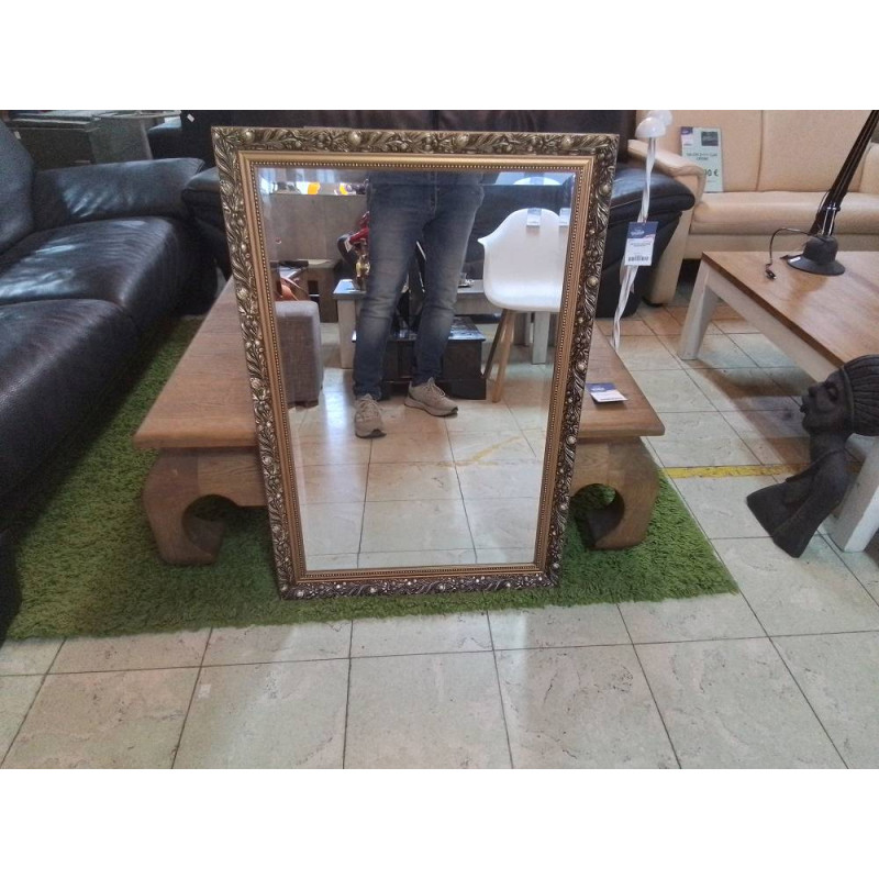 MIROIR BISEAUTE CADRE DORE
