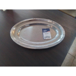 PLATEAU OVALE INOX WISKEMANN