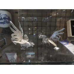 OISEAU EN METAL LA PAIRE
