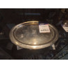 PLATEAU OVAL METAL ARGENTE
