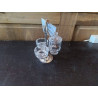 SET A CONDIMENTS VERRE & METAL