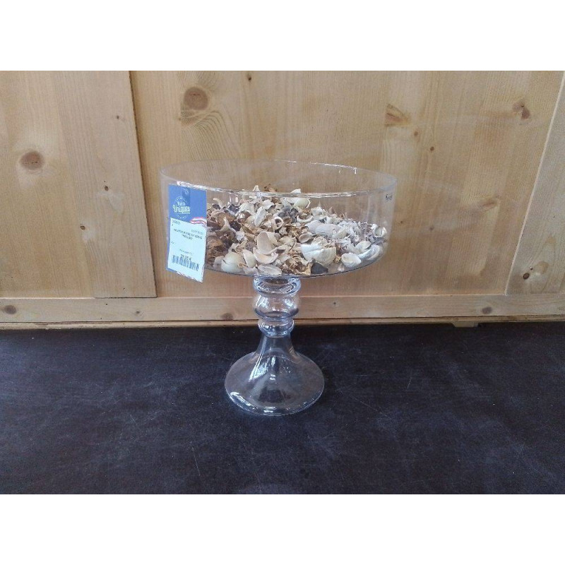 COUPE SUR PIED EN VERRE PETALES
