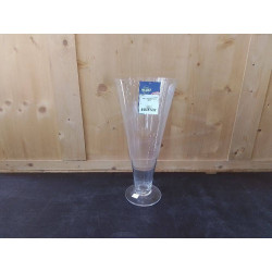 VASE EVASE SUR PIED EN VERRE