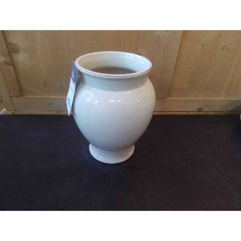 VASE FAIENCE BEIGE