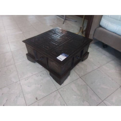 TABLE BASSE CARREE 4 TIROIRS