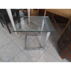BOUT DE CANAPE DESIGN VERRE...