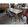 TABLE RECTANGULAIRE MODERNE FINITION CHENE CLAIR 