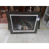 CADRE EVENTAIL ET VASE 82 X 68CM