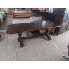 TABLE STYLE GAUMAISE CHENE MASSIF RUSTIQUE 