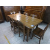 TABLE RECTANGULAIRE CHENE MASSIF CHEVILLEE