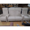 SALON 2+1+1 TISSU GRIS CLAIR