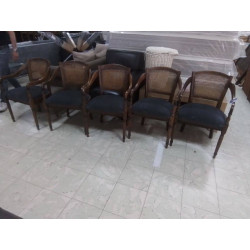SERIE DE 6 CHAISES BOIS...