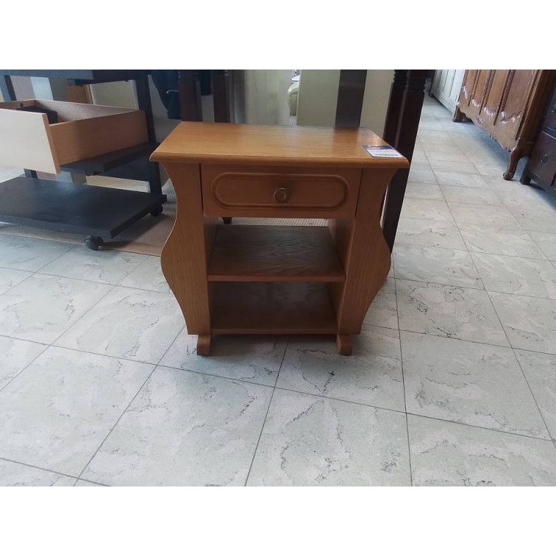 MEUBLE D’APPOINT PLACAGE CHENE 1 TIROIR 