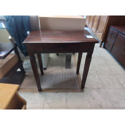 CONSOLE TECK FONCE 1 TIROIR