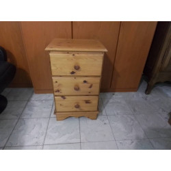 MEUBLE BAS 3 TIROIRS EN PIN 