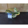 CENTRE DE TABLE EN CRISTAL MOULE VERT