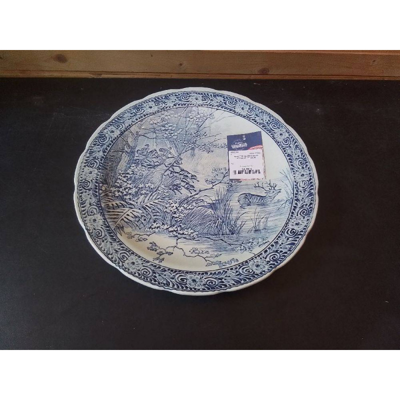 ASSIETTE DE DECO BOCH STYLE DELFT 40CM