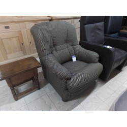 FAUTEUIL CLUB TISSU VERT