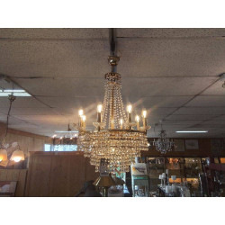 LUSTRE SAC DE PERLES