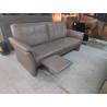 CANAPE 2 PLACES CUIR TAUPE 