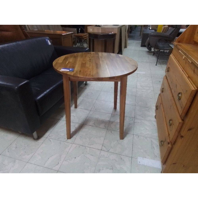 TABLE RONDE DE CUISINE ACACIA IKEA 80CM