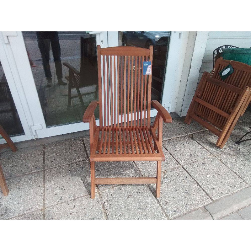 CHAISE DE JARDIN PLIANTE BOIS EXOTIQUE LA PIÈCE 
