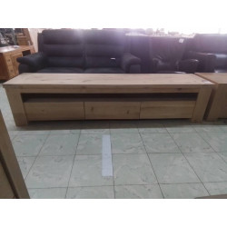 MEUBLE TELE BAS EN CHENE CLAIR