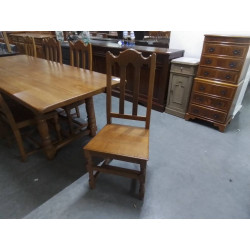 SERIE DE 6 CHAISES CHENE...